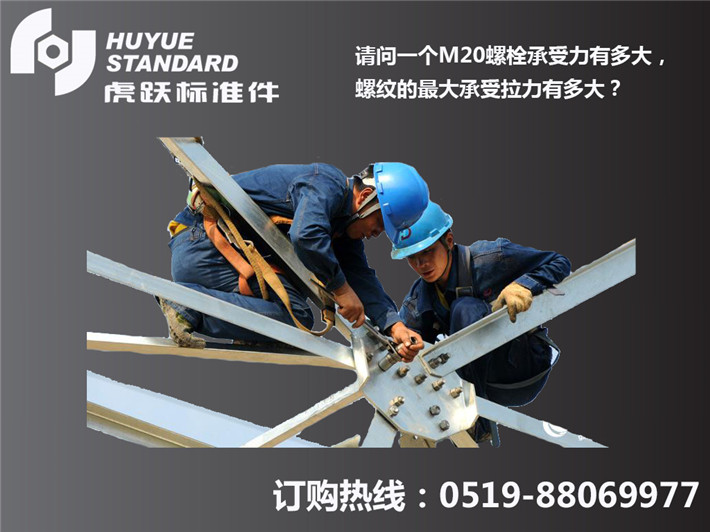 请问一个M20螺栓承受力有多大，螺纹的最大承受拉力有多大